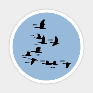 Flock of Geese Honking Magnet